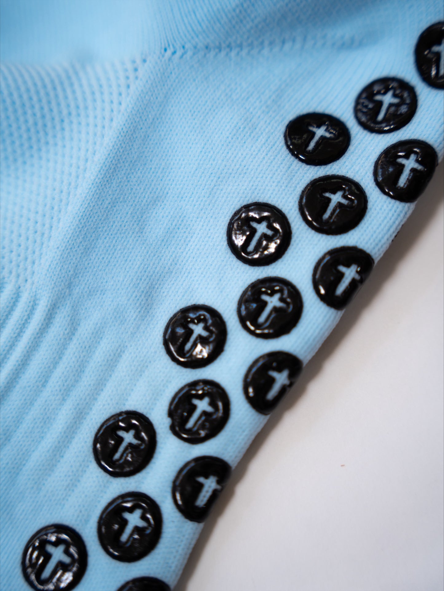 Romans 08:31 Blue Athletic Grip Socks